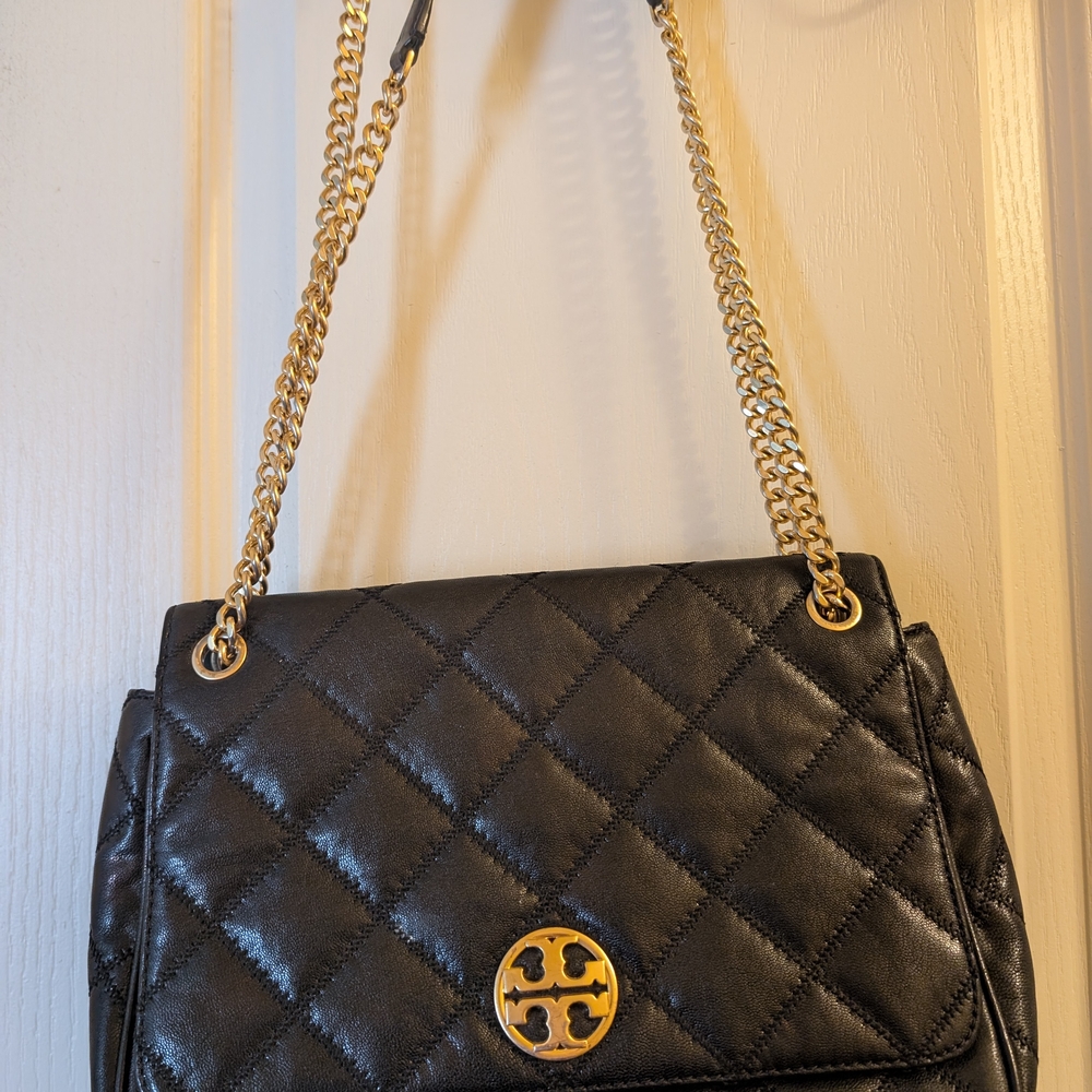 Tory Burch Black Quilted Shoulder Bag